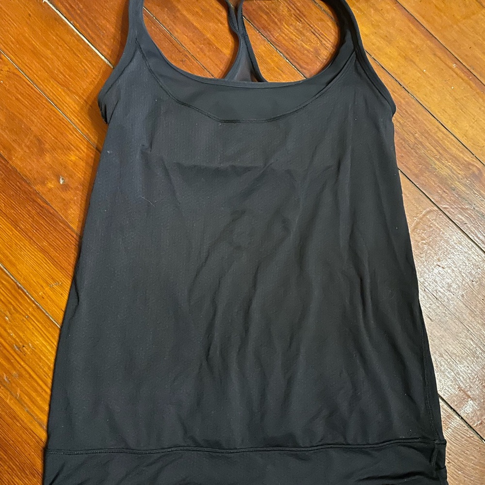 Lululemon Athletica Black Fitted Tank Top